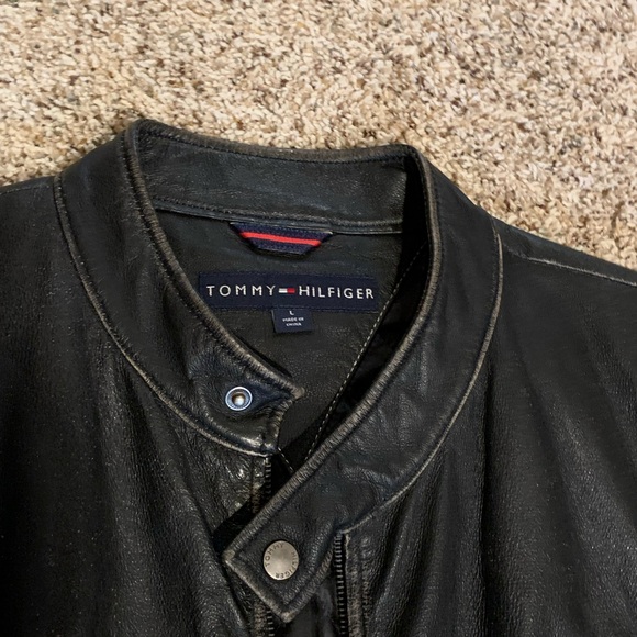 Leather jacket Tommy Hilfiger Size L - Picture 2 of 2